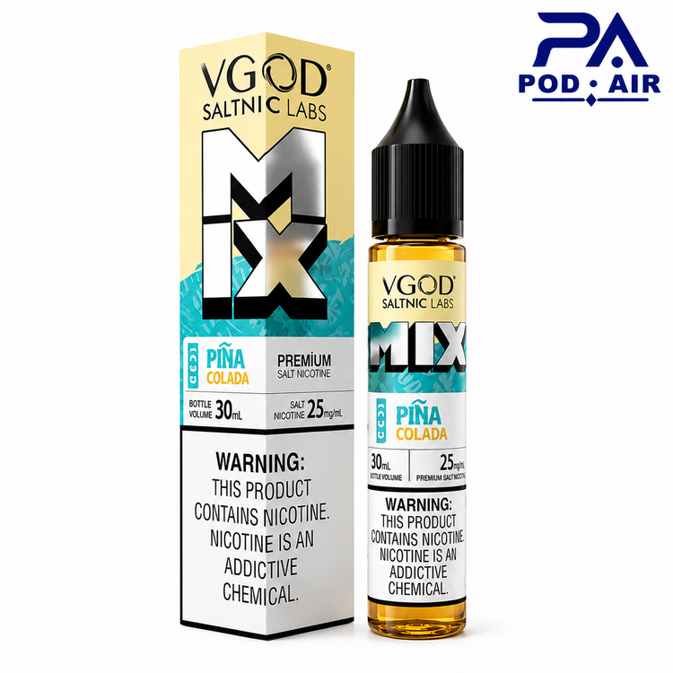 خرید سالت نیکوتین ویگاد با طعم پینا کولادا یخیVGOD Mix Piña Coladaاورجینال