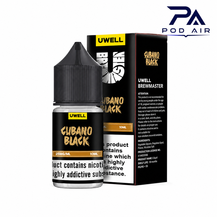 خرید سالت یوول کوبانو بلک طعم سیگار برگ کوباییUwell Cubano Black