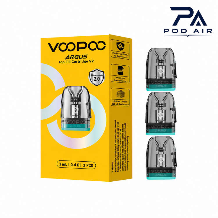 کارتریج آرگاس ووپو تاپ فیل ورژن 2 VOOPOO Argus Pod Top Fill V2 ظرفیت 3 میلی لیتر اورجینال
