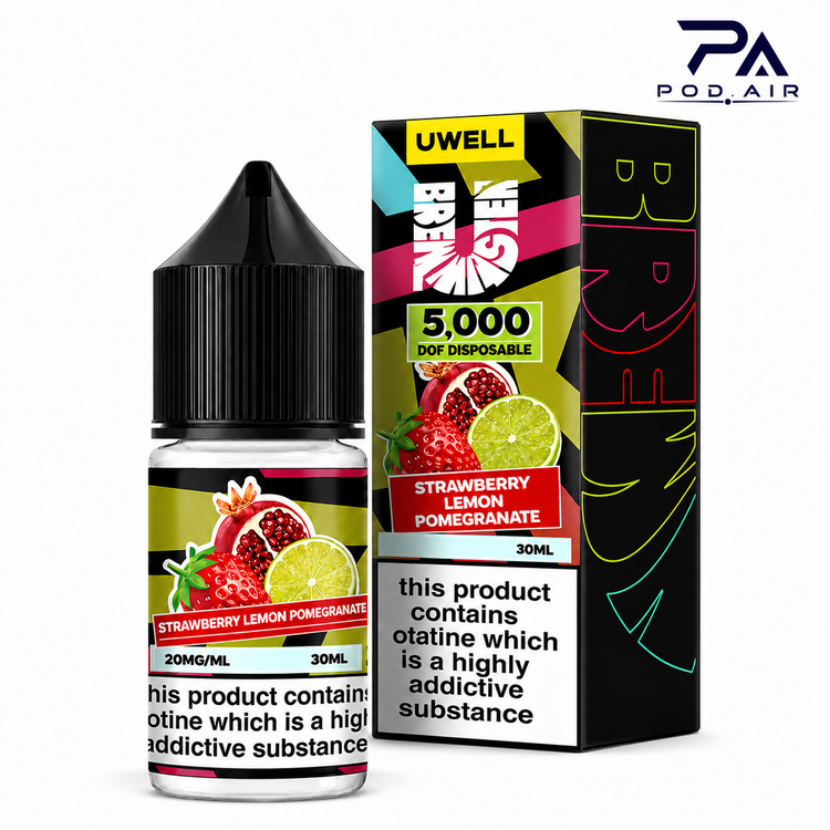 سالت یوول با ترکیب توت فرنگی رسیده، انار قرمز و لیموی تازهStrawberry Lemon Pomegranate
