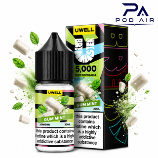 سالت نیکوتین یوول Gum Mint با طعم آدامس نعنایی خنک حجم 30 میلیلیتر