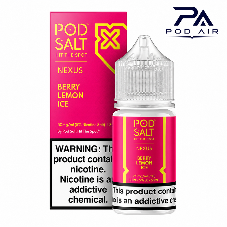 سالت پاد سالت تمشک و لیمو یخPod Salt Berry Lemon Ice 30ml مناسب انواع پاد سیستم