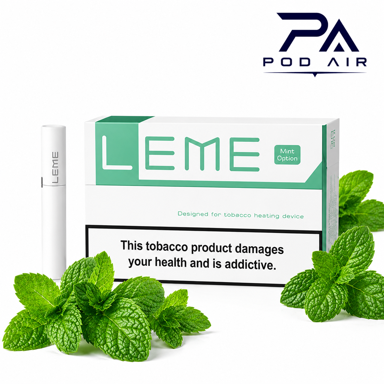 فیلتر سیگار آیکاس لمه نعنا LEME Heated Tobacco Jade Option با طعم نعناع
