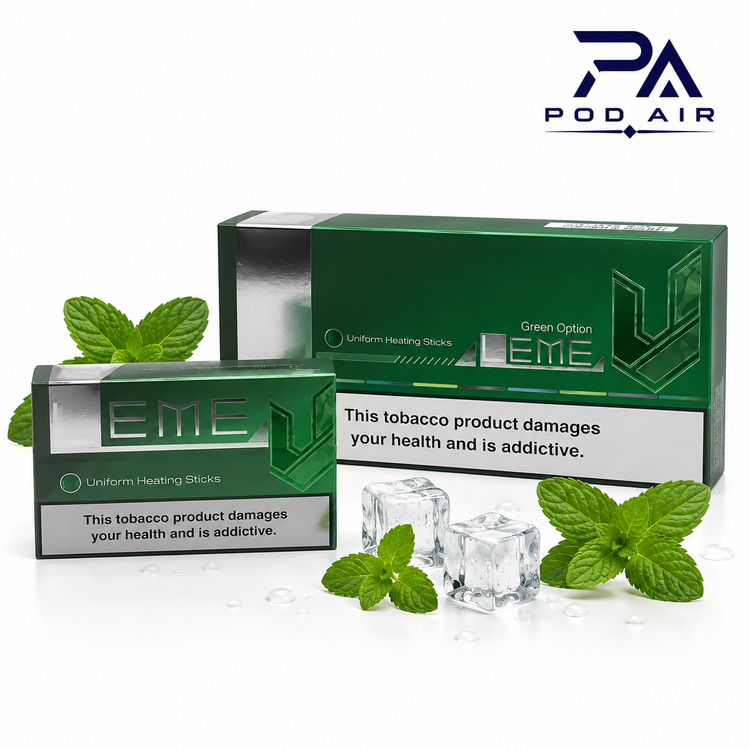 خرید سیگار آیکاس ایلوما TEREA Leme Green مخصوص IQOS ILUMA با عطر نعناع طبیعی