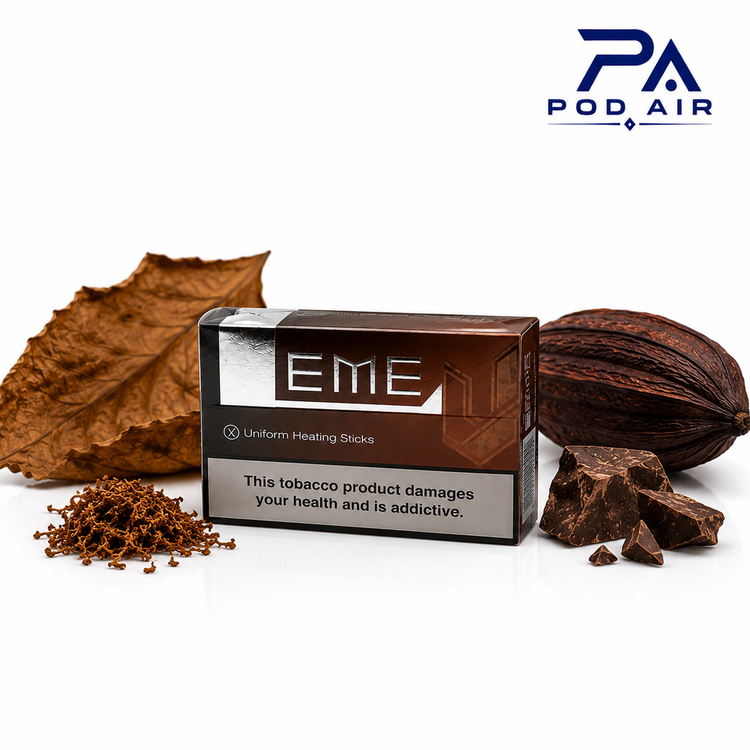 فیلتر سیگار آیکاس ایلوما لمه برون TEREA Leme IQOS ILUMA Brown با طعم تنباکوی غنی، رایحه کلاسیک و سازگاری کامل با دستگاه IQOS ILUMA