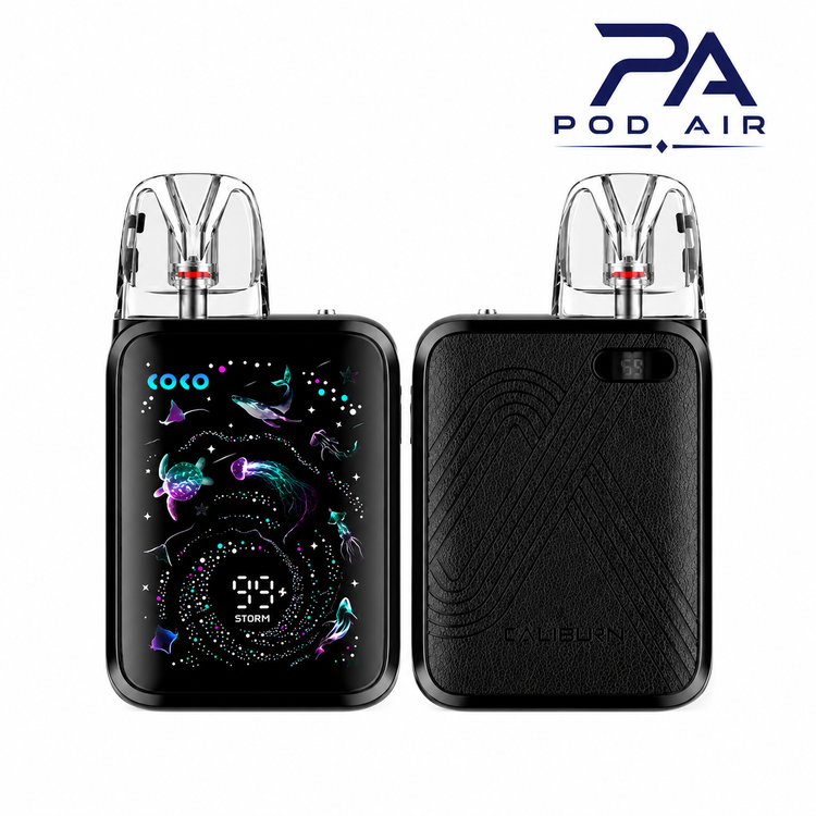 Onyx Black: پادسیستم Uwell Caliburn G5 KOKO رنگ Onyx Black با طراحی مشکی کلاسیک