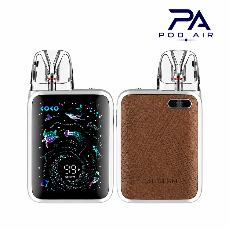 Mocha Silver: پاد یوول Caliburn G5 KOKO رنگ Mocha Silver با بدنه نقرهای و ارگونومیک