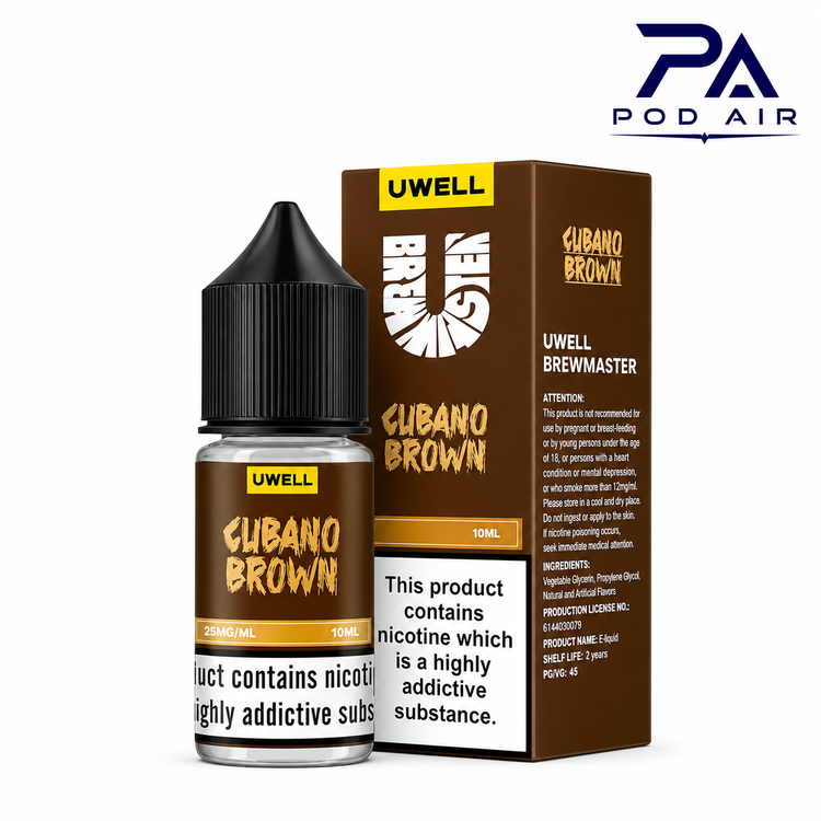 سالت نیکوتین یوول Cubano Brown با طعم سیگار برگ کوبایی 30 میلیلیتر