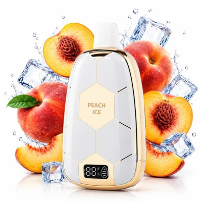 پاد یکبار مصرف رونالدینیو 15000 پاف طعم هلو یخ Peach Ice