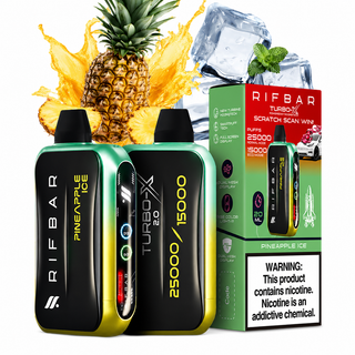پاد یکبار مصرف ریف بار توربو ایکس 25000 پاف طعم آناناس یخ Pineapple Ice