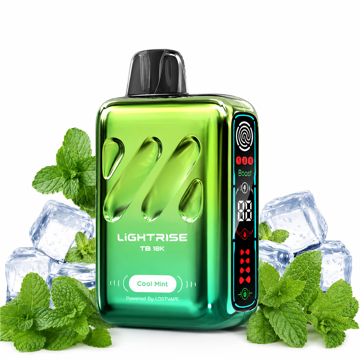 پاد یکبار مصرف لاست ویپ لایت رایز 18000 پاف طعم نعنا خنک Cool Mint