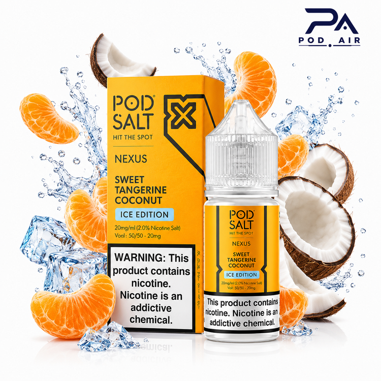 سالت نارنگی شیرین نارگیل یخی پاد سالت Pod Salt Sweet Tangerine Coconut Ice Edition