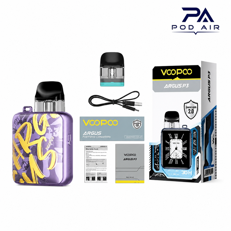محتویات داخل جعبه آرگاس پی3 ووپو VOOPOO ARGUS P3
