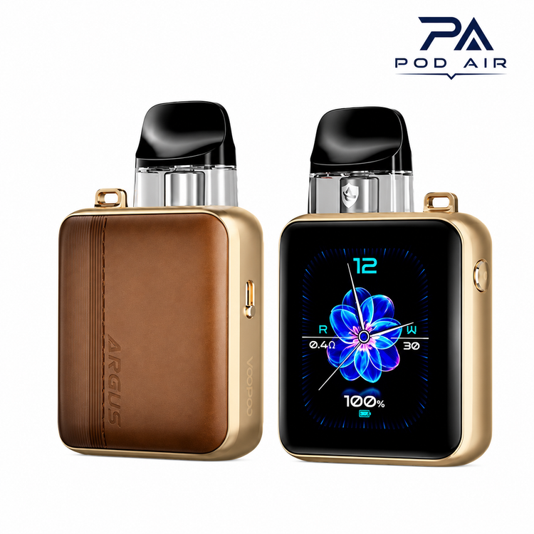 خرید پاد ماد ووپو آرگاس VOOPOO Argus P3 قهوهای چرمی با طراحی لوکس
