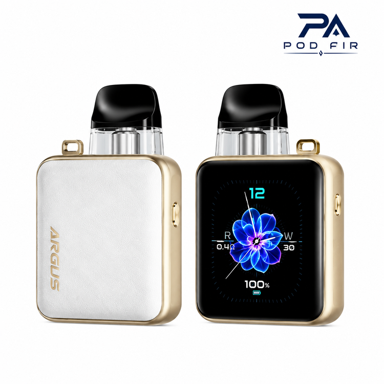 خرید آرگاس پی3 VOOPOO Argus P3 نقرهای چرمی با نمایشگر هوشمند