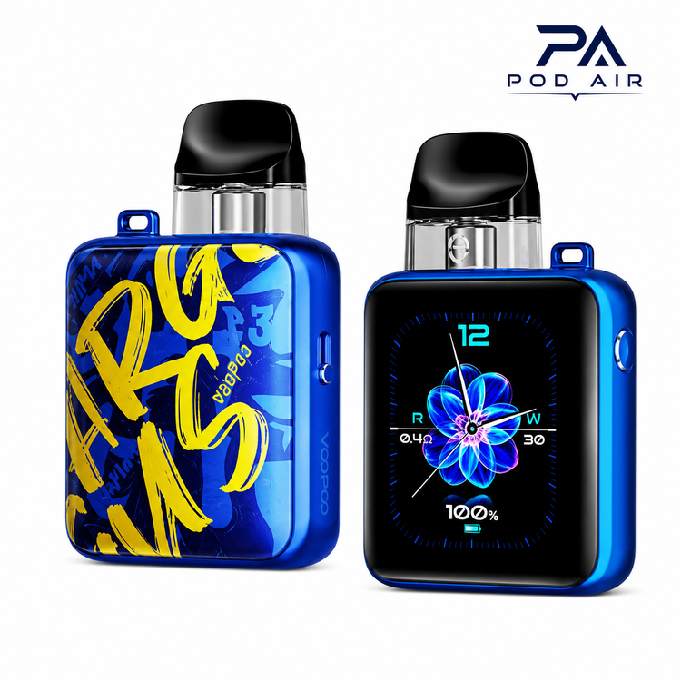 پاد ماد ووپو پی3 VOOPOO Argus P3 آبی چرمی با صفحه نمایش هوشمند