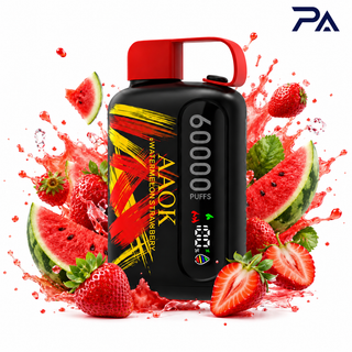 خرید پاد AAOK 60K طعم Strawberry Watermelon 60هزار پاف توت فرنگی و هندوانه