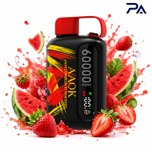 خرید پاد AAOK 60K طعم Strawberry Watermelon 60هزار پاف توت فرنگی و هندوانه