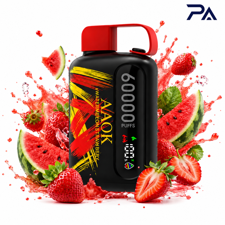خرید پاد AAOK 60K طعم Strawberry Watermelon 60هزار پاف توت فرنگی و هندوانه