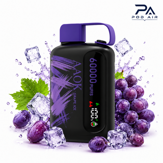 خرید پاد آئوک طعم انگور یخ با کیفیت اصلیAAOK Grape Ice
