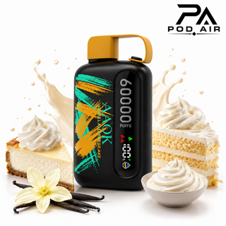 خرید پاد یکبارمصرف آئوک چیز کیک وانیلی 60 هزار پاف Vanilla Cheesecake اصل