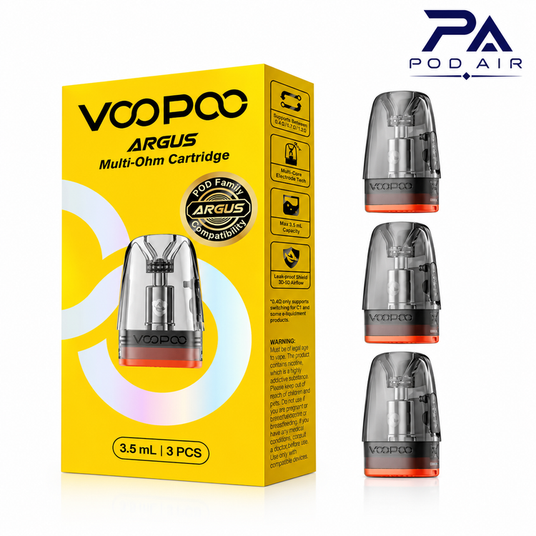کارتریج VOOPOO ARGUS با مقاومت 0.4 0.7 و 1.0 اهم