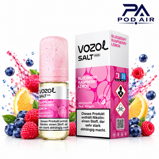 سالت بلوبری تمشک لیمو وزول | Vozol Liquid Bluberry Raspberry Lemon 10ml