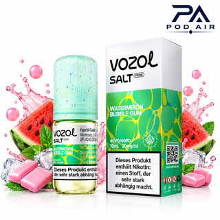 سالت هندوانه آدامس بادکنکی وزول | Vozol Liquid Watermelon Bubble Gum 10ml