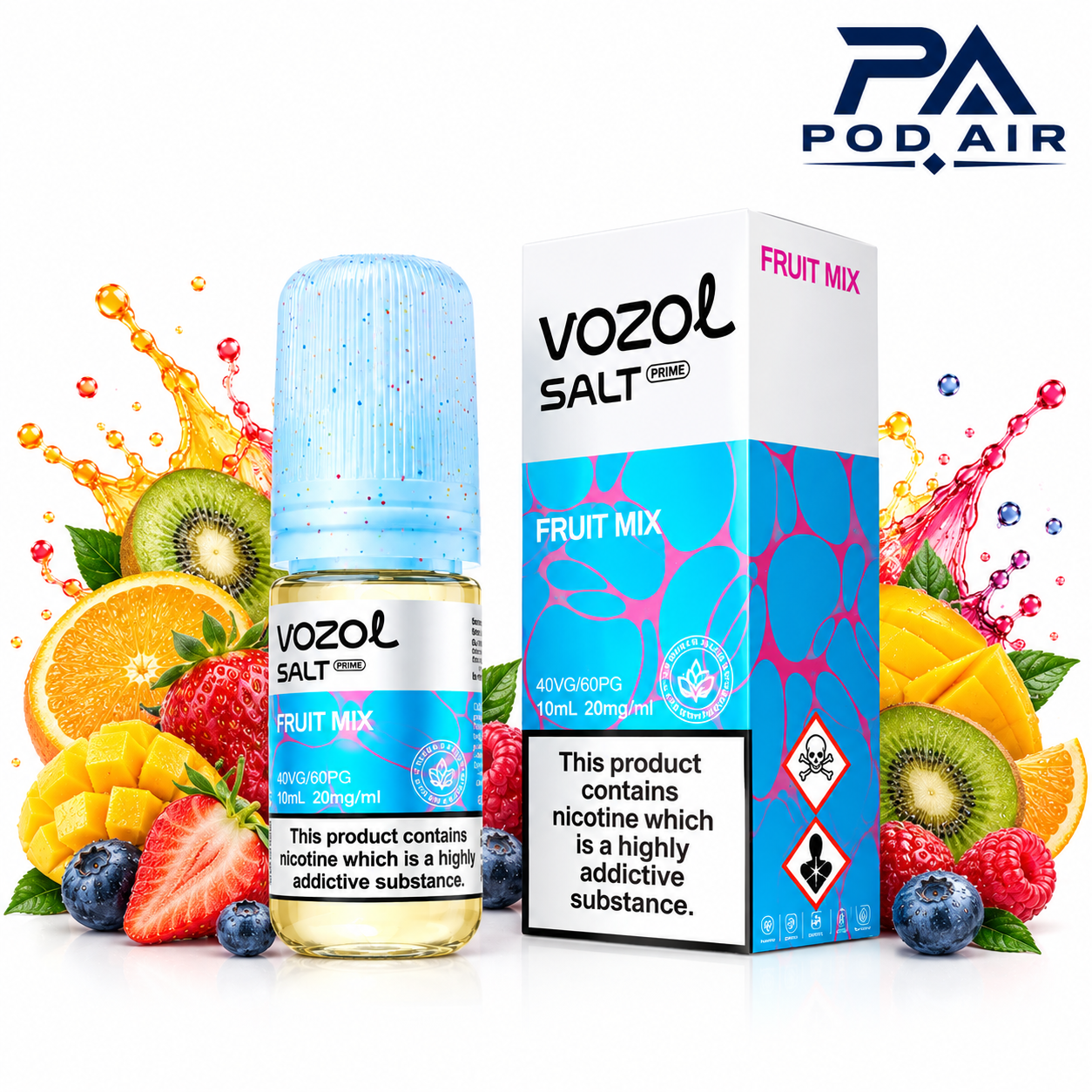 سالت میوه استوایی وزول  | Vozol Liquid Fruit Mix 10ml