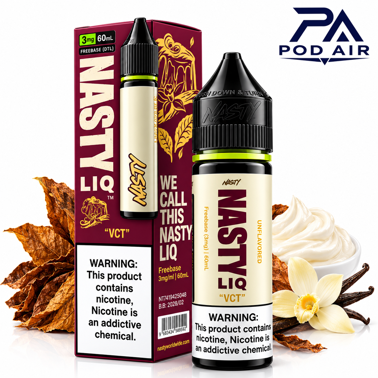 جویس تنباکو وی سی تی نستی NASTY LIQ VCT 60ML