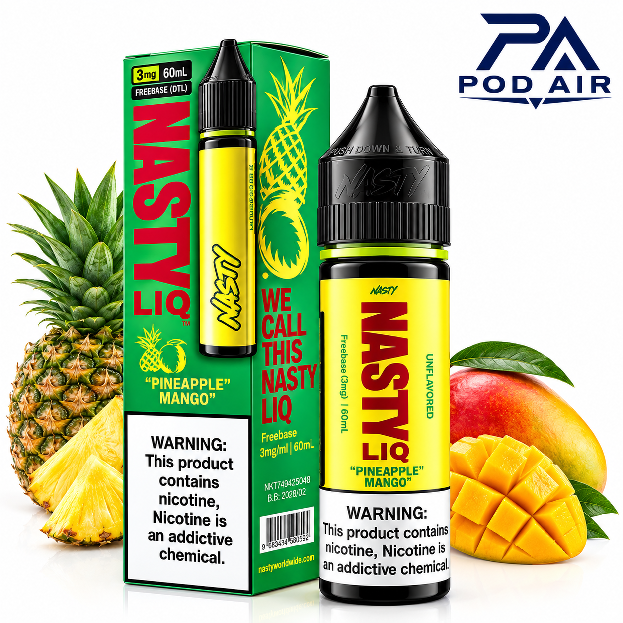 جویس نستی آناناس انبه 60 میل NASTY LIQ