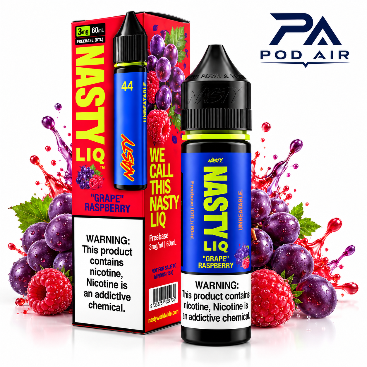 جویس انگور تمشک Nasty Liq نستی