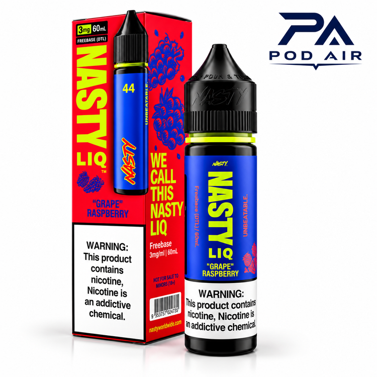 جویس نستی Nasty Liq با طعم انگور و تمشک 60 میل