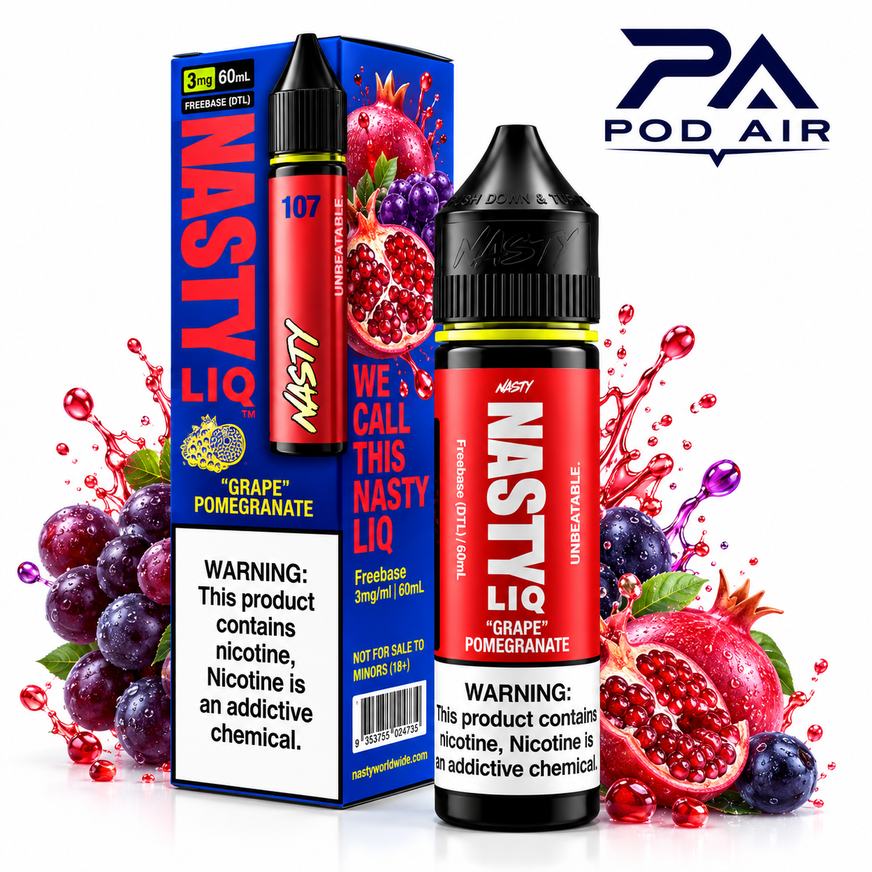 جویس انگور انار Nasty Liq نستی
