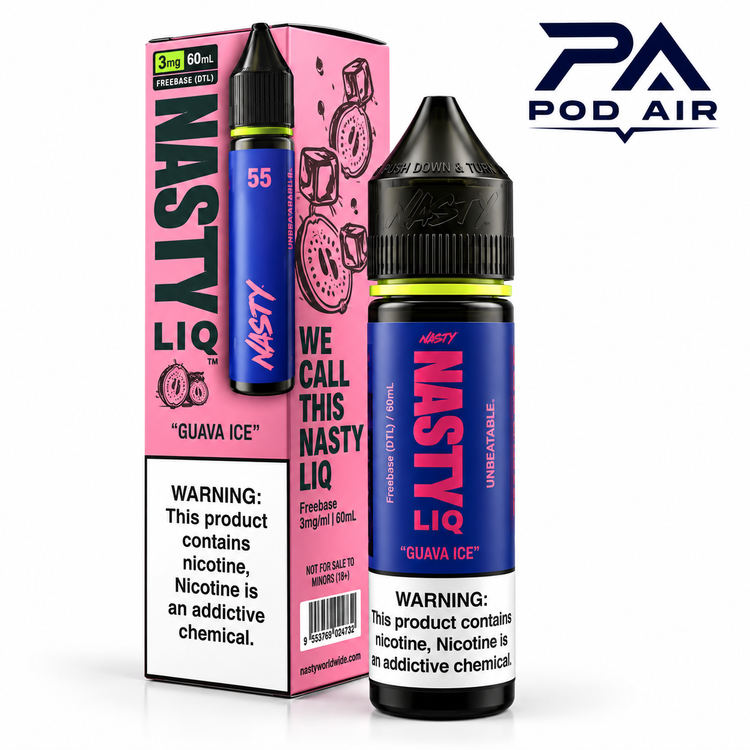 جویس نستی Nasty Liq با طعم گواوا یخ 60 میل