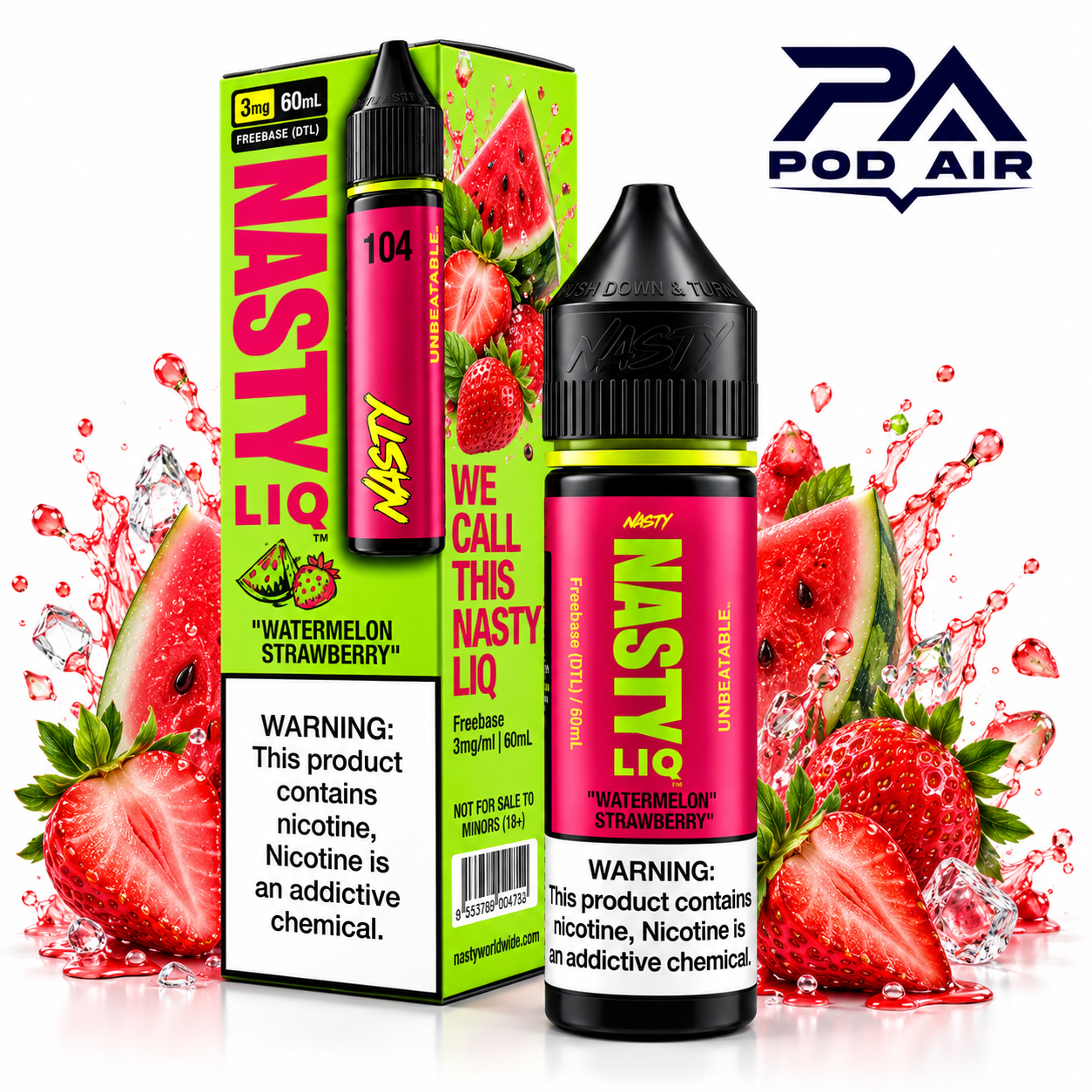 جویس هندوانه توت فرنگی Nasty Liq نستی