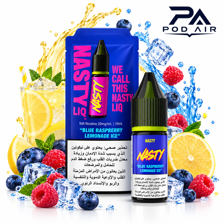 سالت نستی Nasty LIQ تمشک آبی لیموناد یخ 10 میل