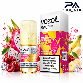 سالت دراگون فروت موز آلبالو وزول | Vozol Liquid Dragonfrut Banana Cherry 10ml