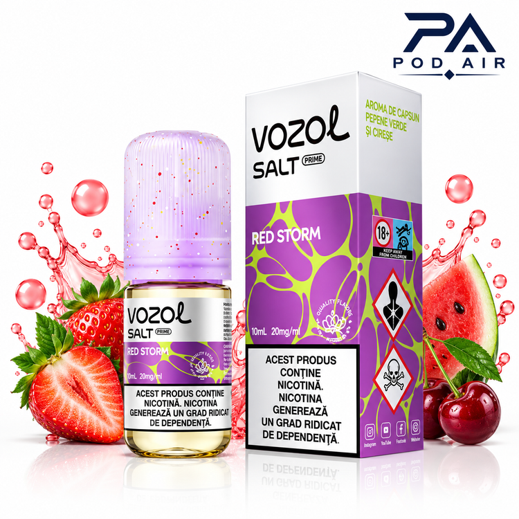 سالت رد استورم وزول | Vozol Liquid Red Storm 10ml