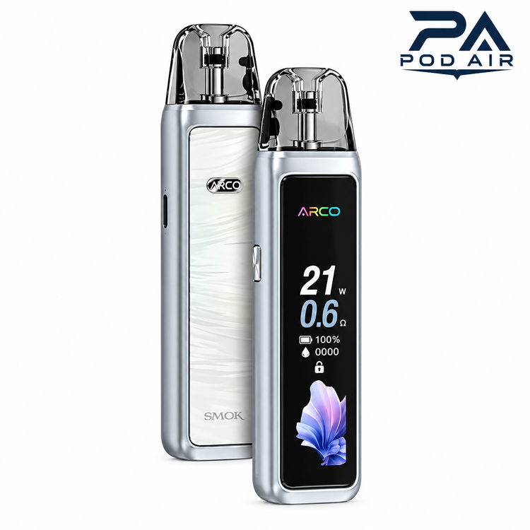 پاد اسموک ARCO MAX نقره ای SMOK 30W Pod Kit با نمایشگر بزرگ