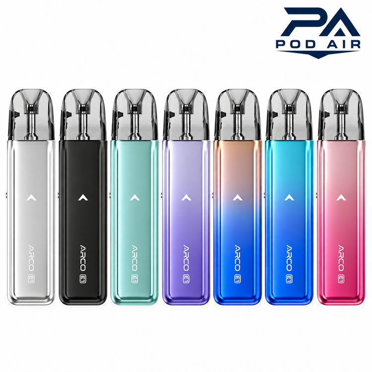 پاد اسموک آرکو E1 مدل SMOK ARCO E1 Pod Kit با رنگ بندی کامل و باتری 1300mAh
