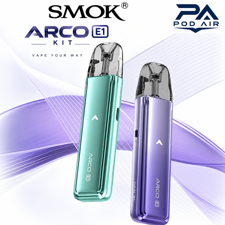 پاد SMOK ARCO E1 Kit اسموک با توان 30 وات، کارتریج ARCO و طراحی سبک در رنگ بندی متنوع