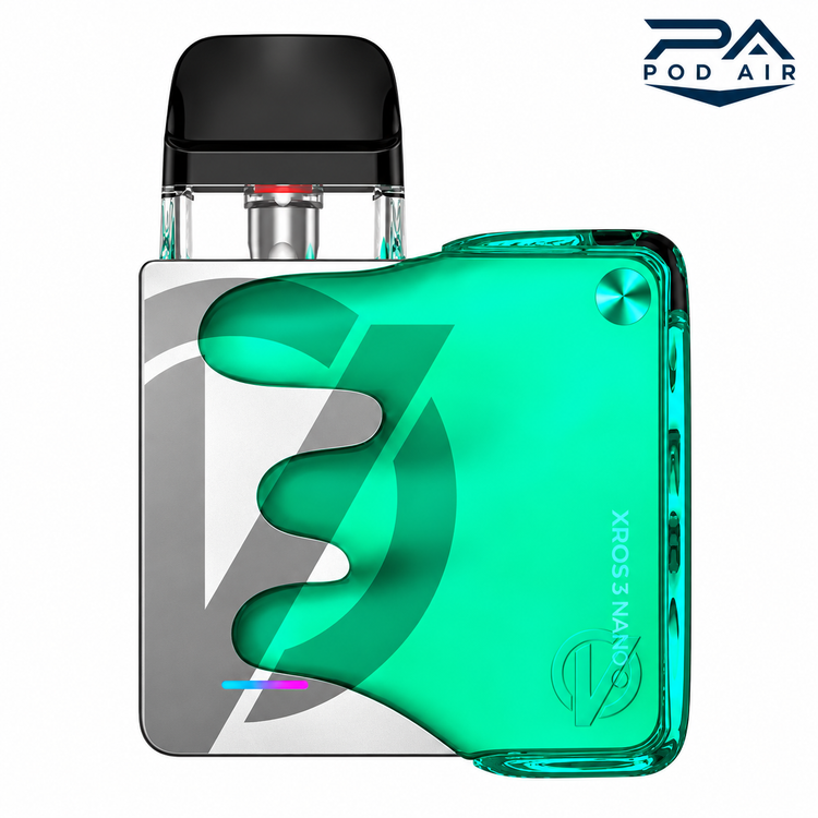 د VAPORESSO XROS 3 NANO Jelly Lime سبز با طراحی شفاف