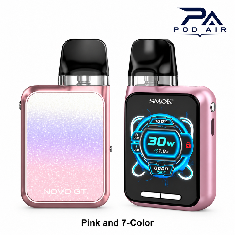 SMOK NOVO GT BOX Pink and 7-Color پاد اسموک صورتی