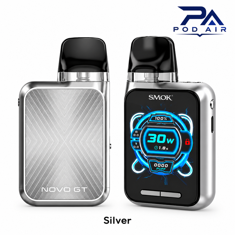 پاد NOVO GT BOX اسموک نقره ای Silver با توان 30 وات