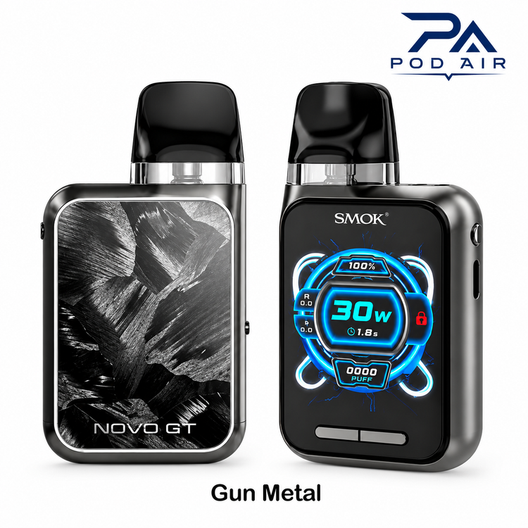 پاد اسموک NOVO GT BOX رنگ Gun Metal با نمایشگر رنگی