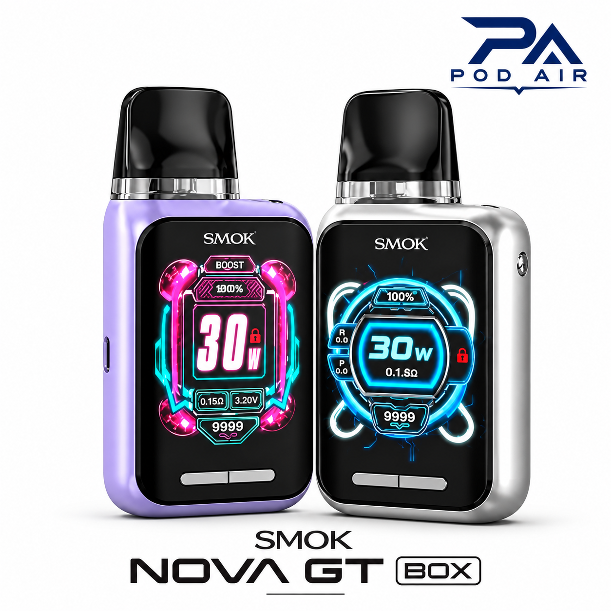 ویپ پاد اسموک NOVO GT BOX با نمایشگر رنگی و توان 30 وات