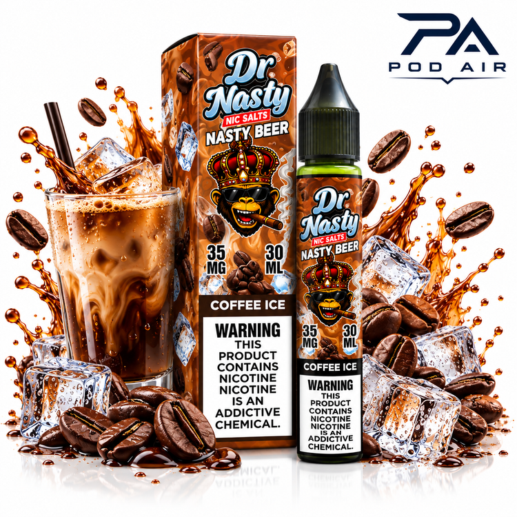 سالت دکتر قهوه یخ DR NASTY COFFEE ICE SALT 30ML