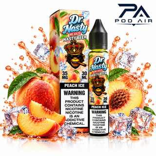 سالت دکتر نستی هلو یخ DR NASTY PEACH ICE SALT 30ML