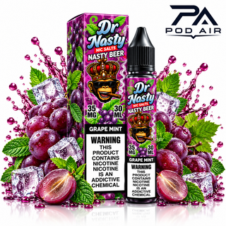 سالت دکتر نستی انگور و نعنا DR NASTY GRAPE MINT SALT 30ML